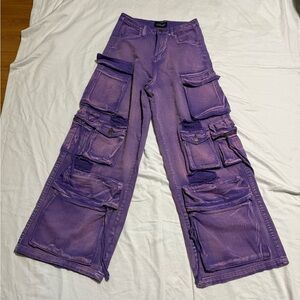 Doll Kill Widow Wicked Persuasion Cargo Jeans